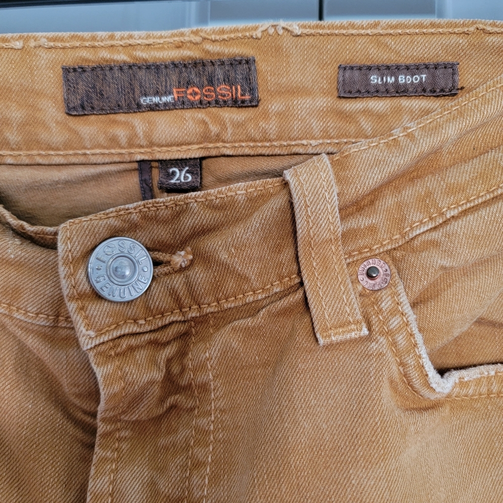 Mustard Fossil Jeans View 4